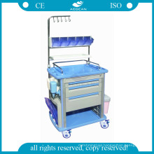 AG-NT003A1 Luxurious ABS material movable medical nursing trolley
